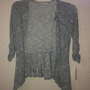 Blue and silver cardigan